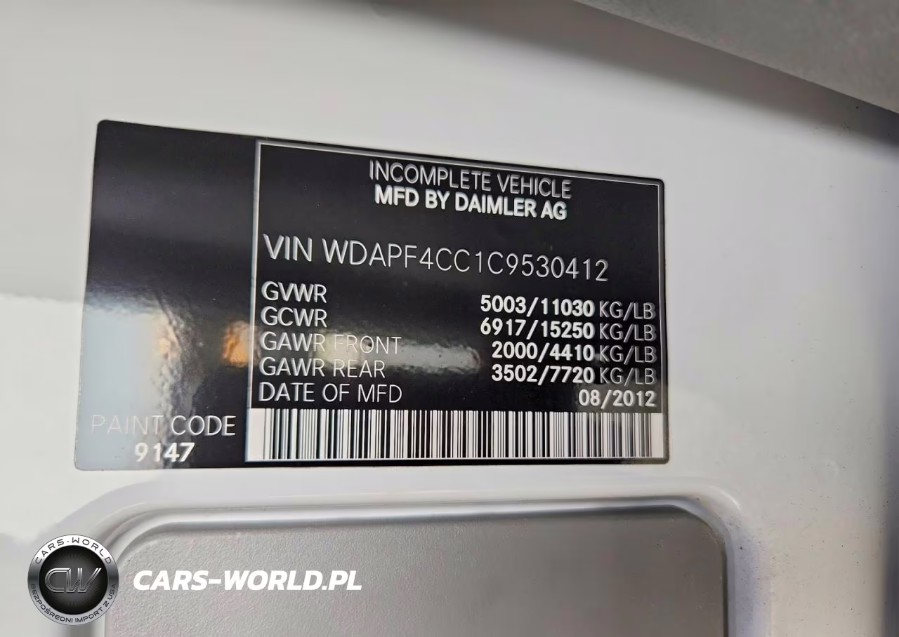 2012 Mercedes-Benz Sprinter Rv VIN:WDAPF4CC1C9530412 - 12