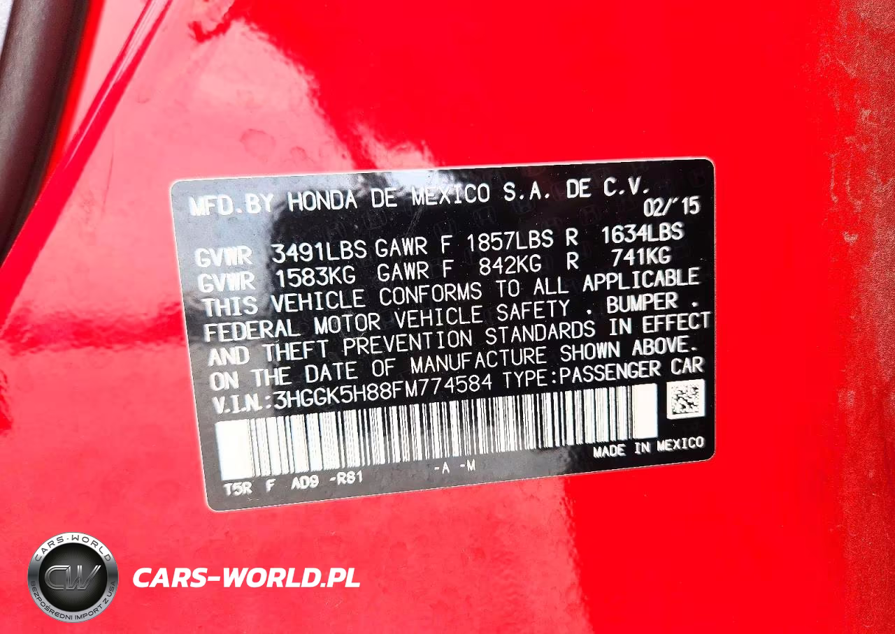 2015 Honda Fit Ex VIN:3HGGK5H88FM774584 - 13