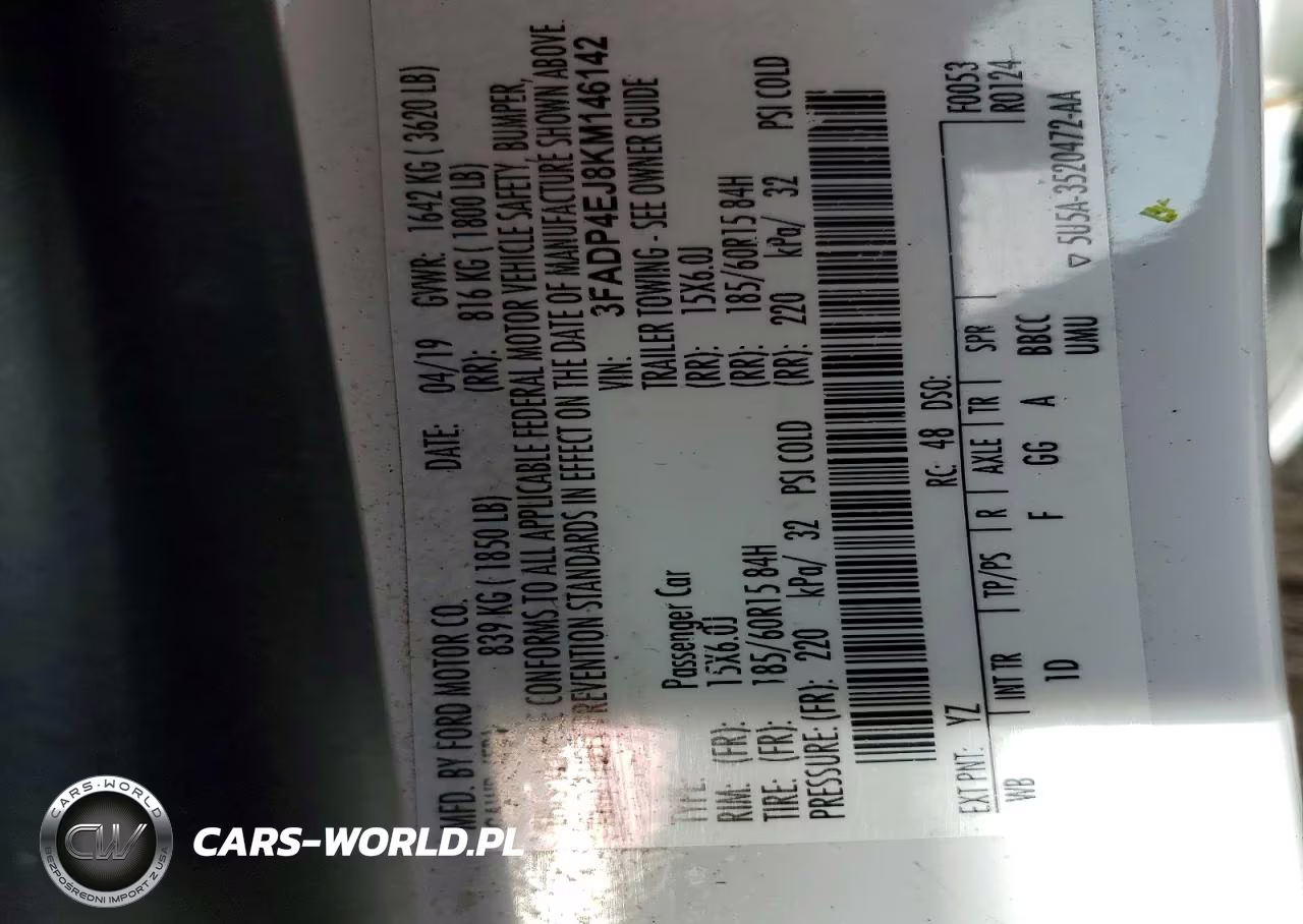 2019 Ford Fiesta Se VIN:3FADP4EJ8KM146142 - 14