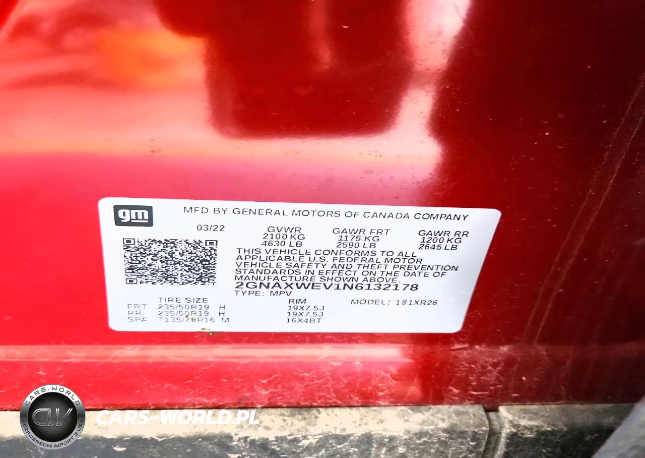2022 Chevrolet Equinox Rs VIN:2GNAXWEV1N6132178 - 13