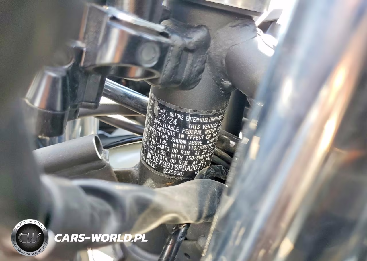 2024 Kawasaki Ex500 VIN:ML5EXGG16RDA20717 - 9