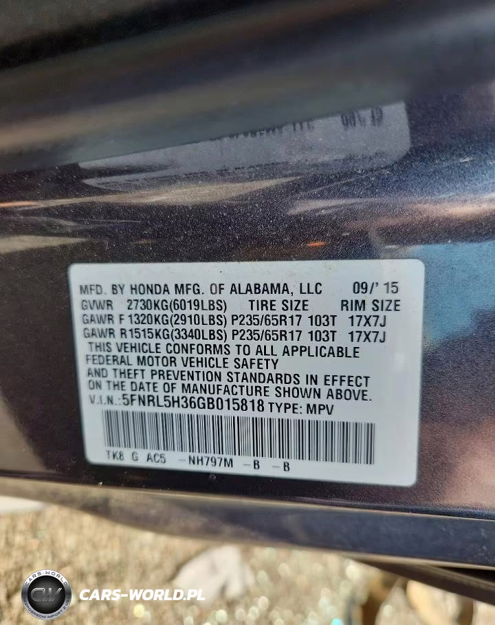 2016 Honda Odyssey Se VIN:5FNRL5H36GB015818 - 13