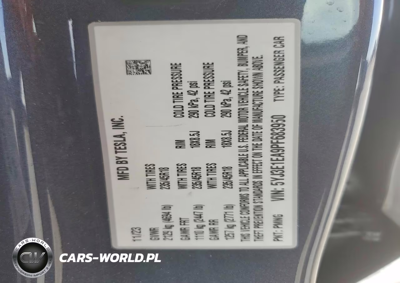 2023 Tesla Model 3 VIN:5YJ3E1EA9PF683950 - 13