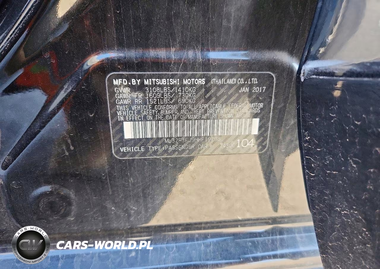 2017 Mitsubishi Mirage G4 Es VIN:ML32F3FJ9HHF19298 - 12