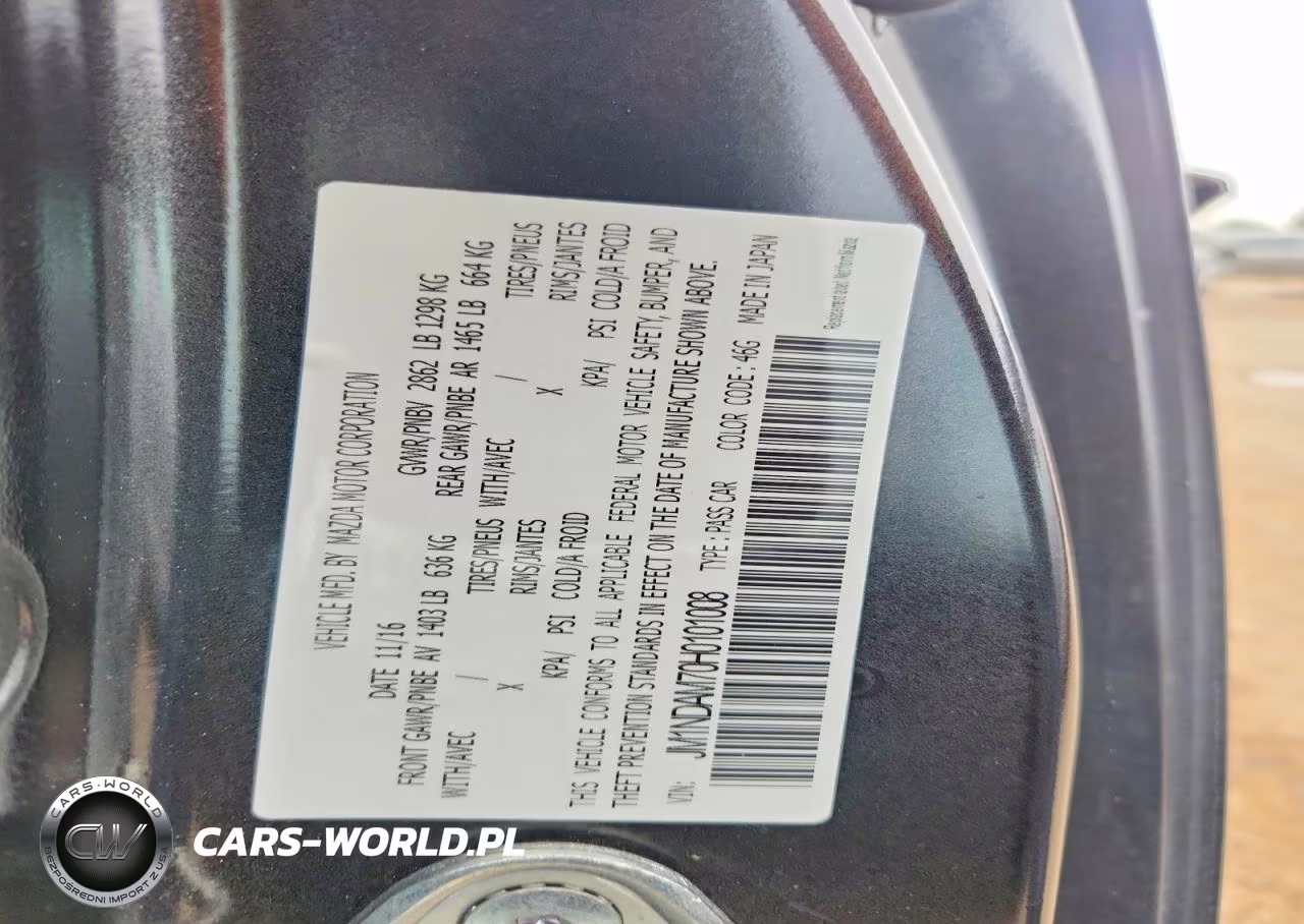 2017 Mazda Mx-5 Miata Grand Touring VIN:JM1NDAM70H0101008 - 12