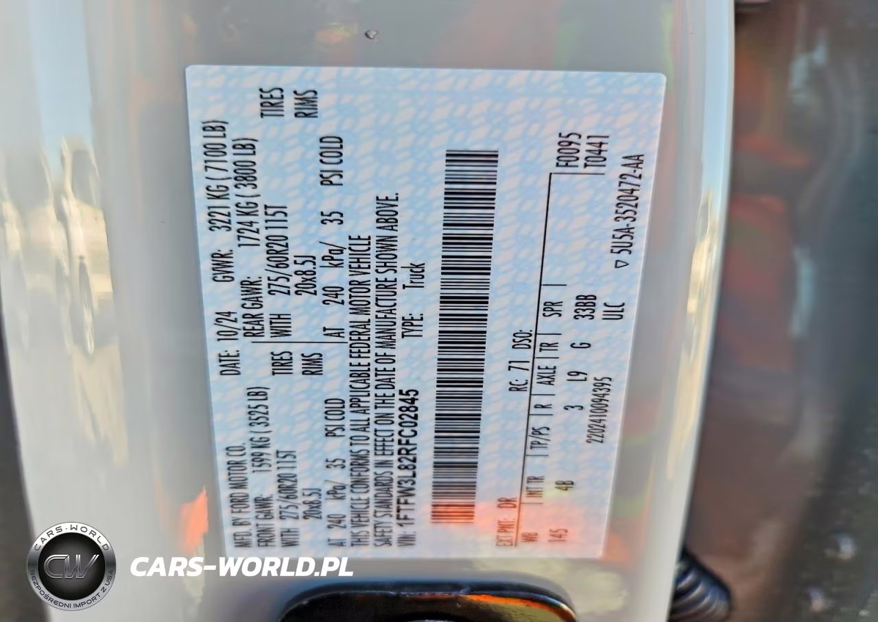 2024 Ford F150 Xlt VIN:1FTFW3L82RFC02845 - 12