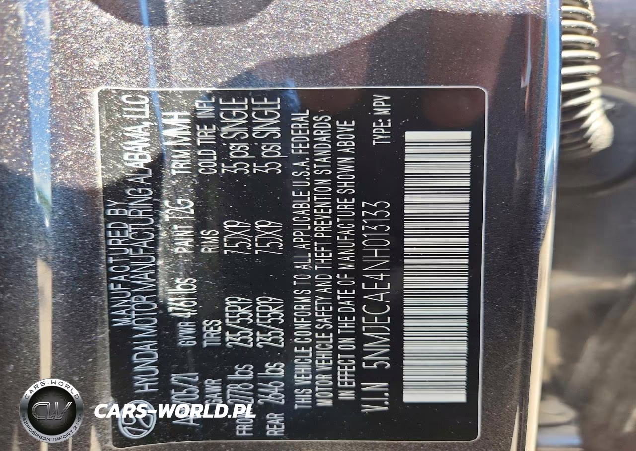 2022 Hyundai Tucson Limited VIN:5NMJECAE4NH013133 - 14