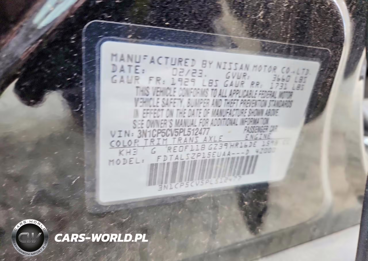 2023 Nissan Kicks Sv VIN:3N1CP5CV5PL512477 - 13