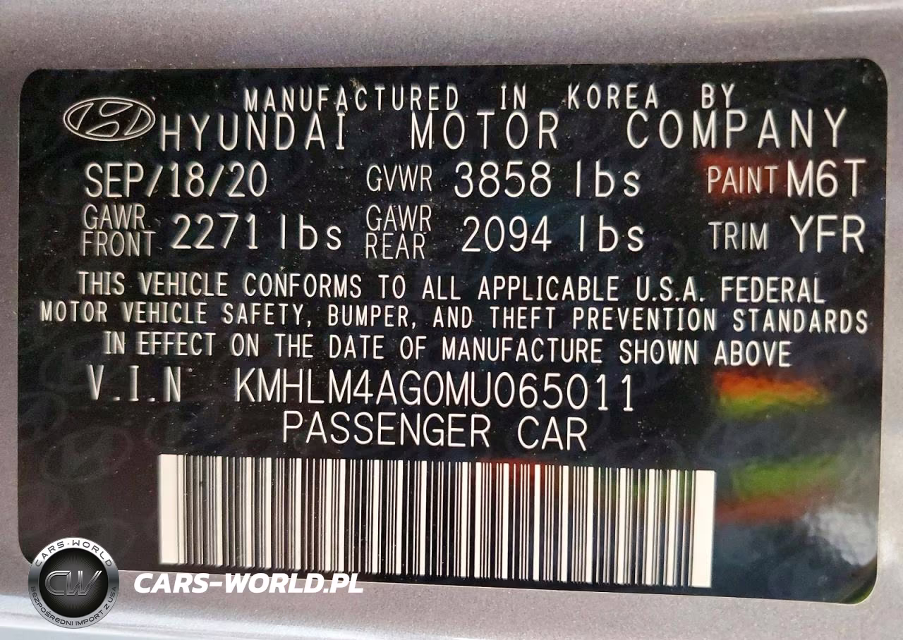 2021 Hyundai Elantra Sel VIN:KMHLM4AG0MU065011 - 12