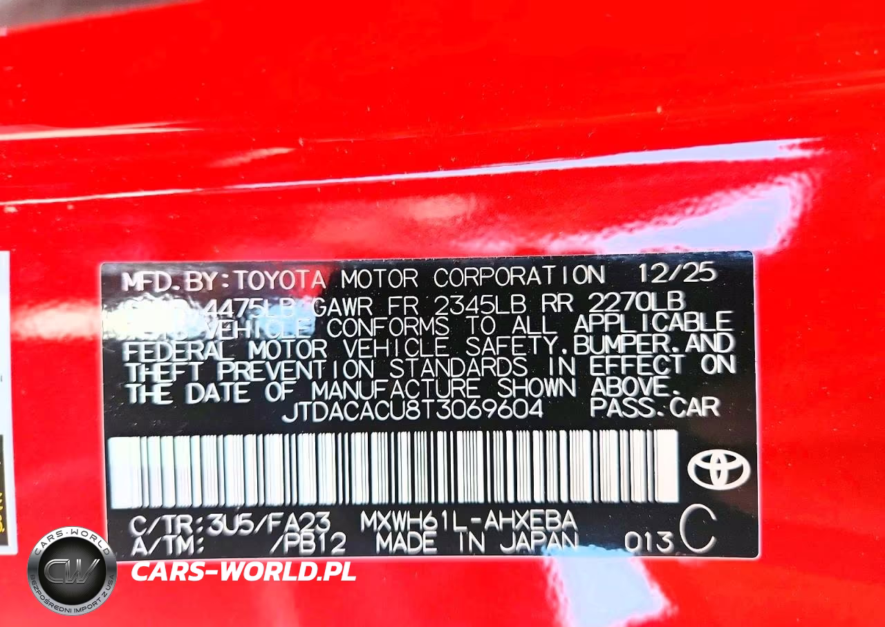 2026 Toyota Prius Plug-In Hybrid Se VIN:JTDACACU8T3069604 - 13