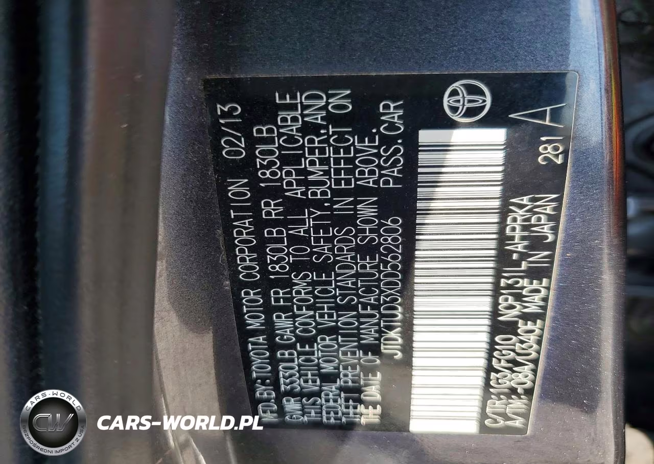 2013 Toyota Yaris 5-Door Le VIN:JTDKTUD3XDD562806 - 13