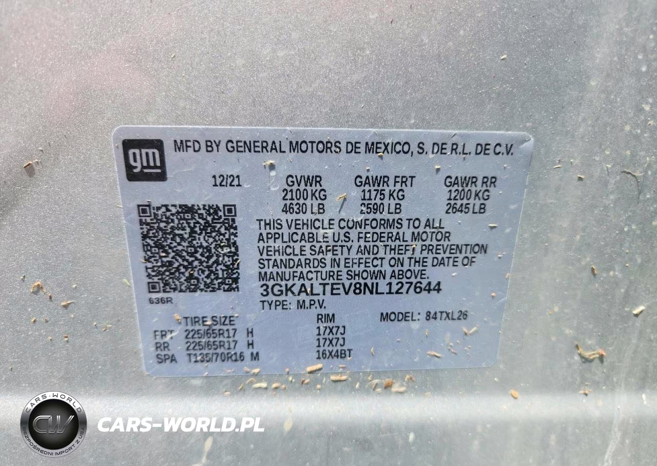 2022 GMC Terrain Sle VIN:3GKALTEV8NL127644 - 13