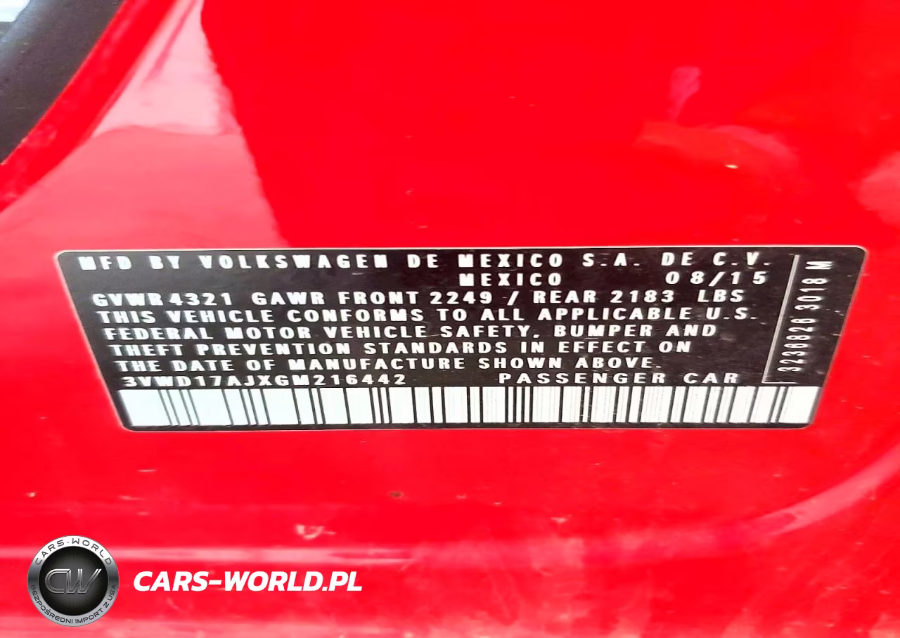 2016 Volkswagen Jetta Sport VIN:3VWD17AJXGM216442 - 12