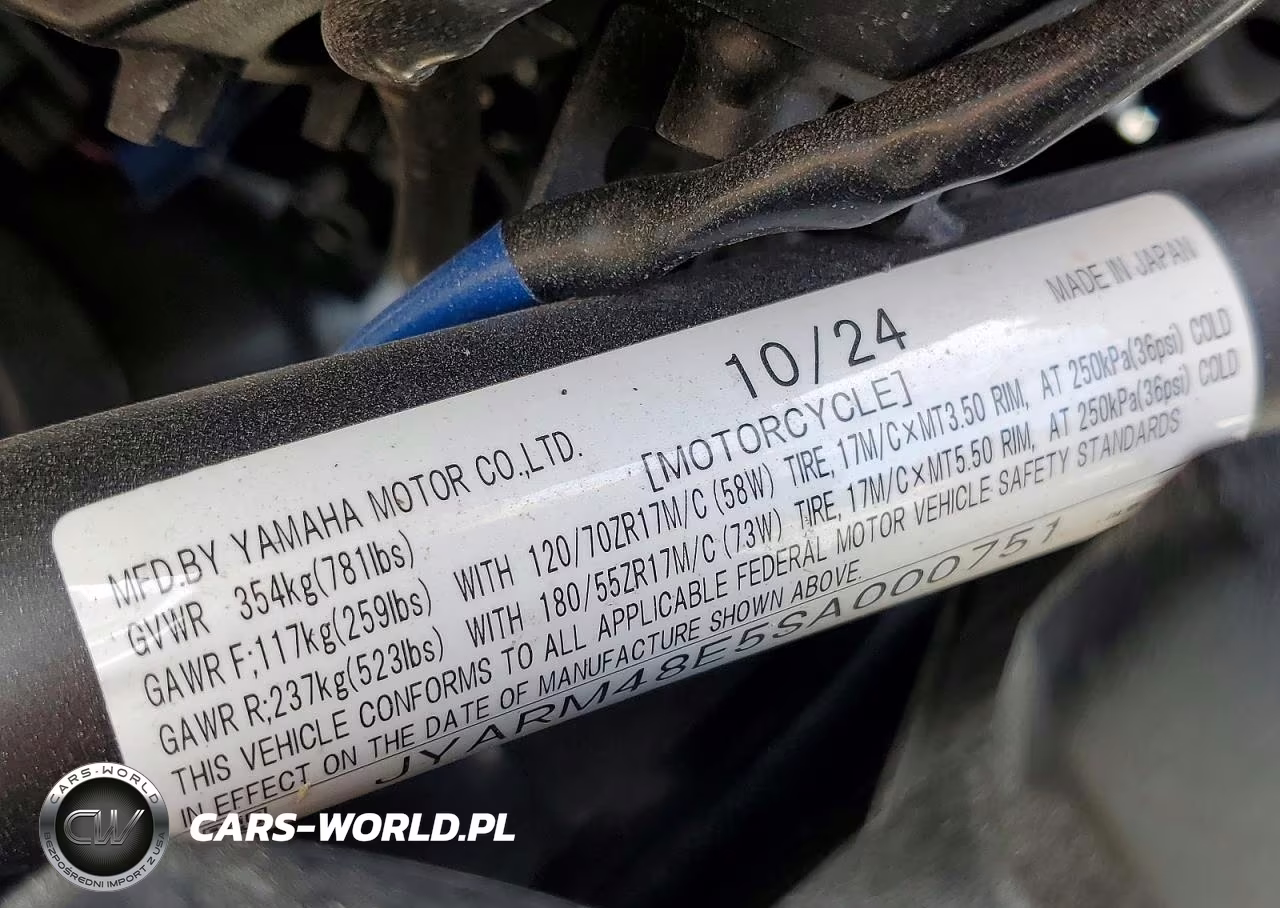 2025 Yamaha Mt07 VIN:JYARM48E5SA000751 - 9