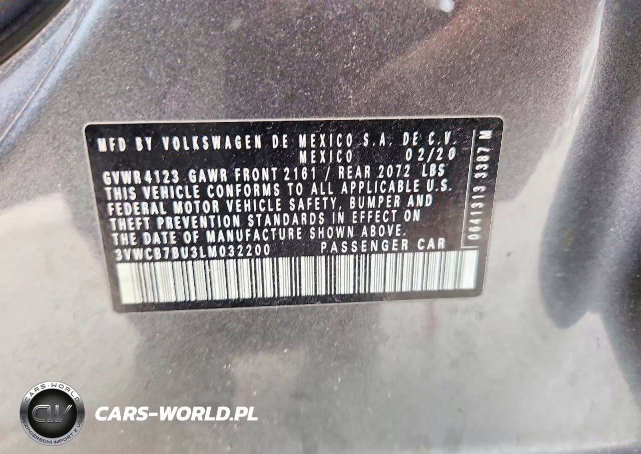 2020 Volkswagen Jetta S VIN:3VWCB7BU3LM032200 - 13