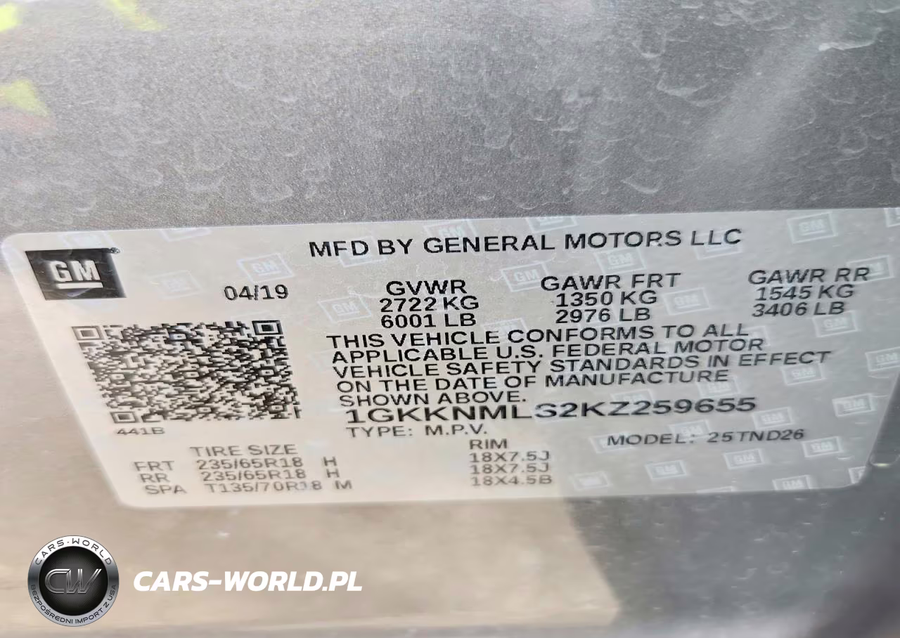 2019 GMC Acadia Slt-1 VIN:1GKKNMLS2KZ259655 - 13