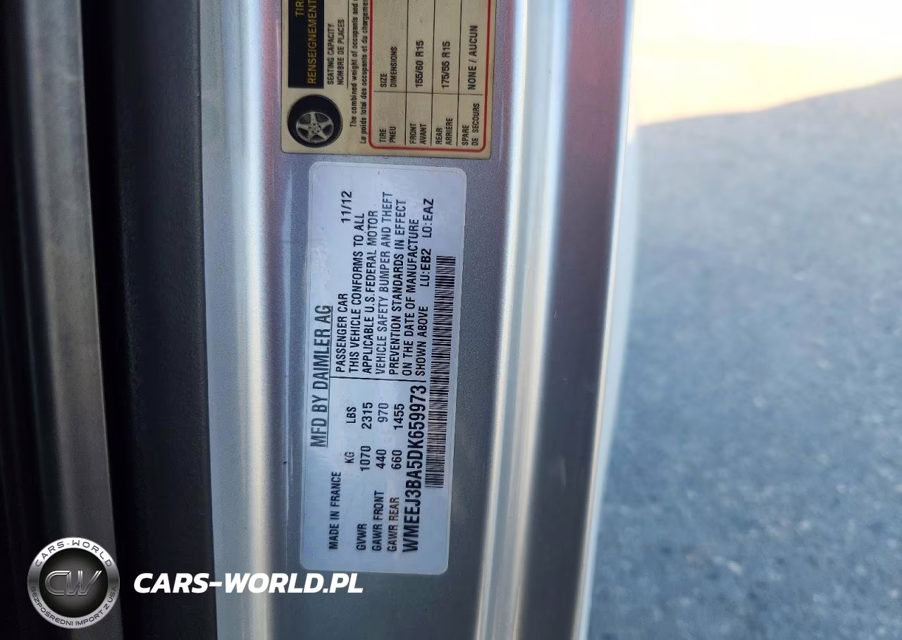 2013 Smart Fortwo Pure VIN:WMEEJ3BA5DK659973 - 12