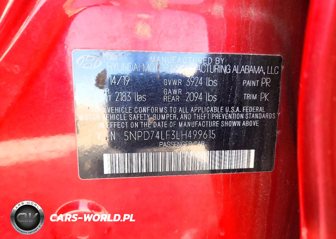 2020 Hyundai Elantra Se VIN:5NPD74LF3LH499615 - 12