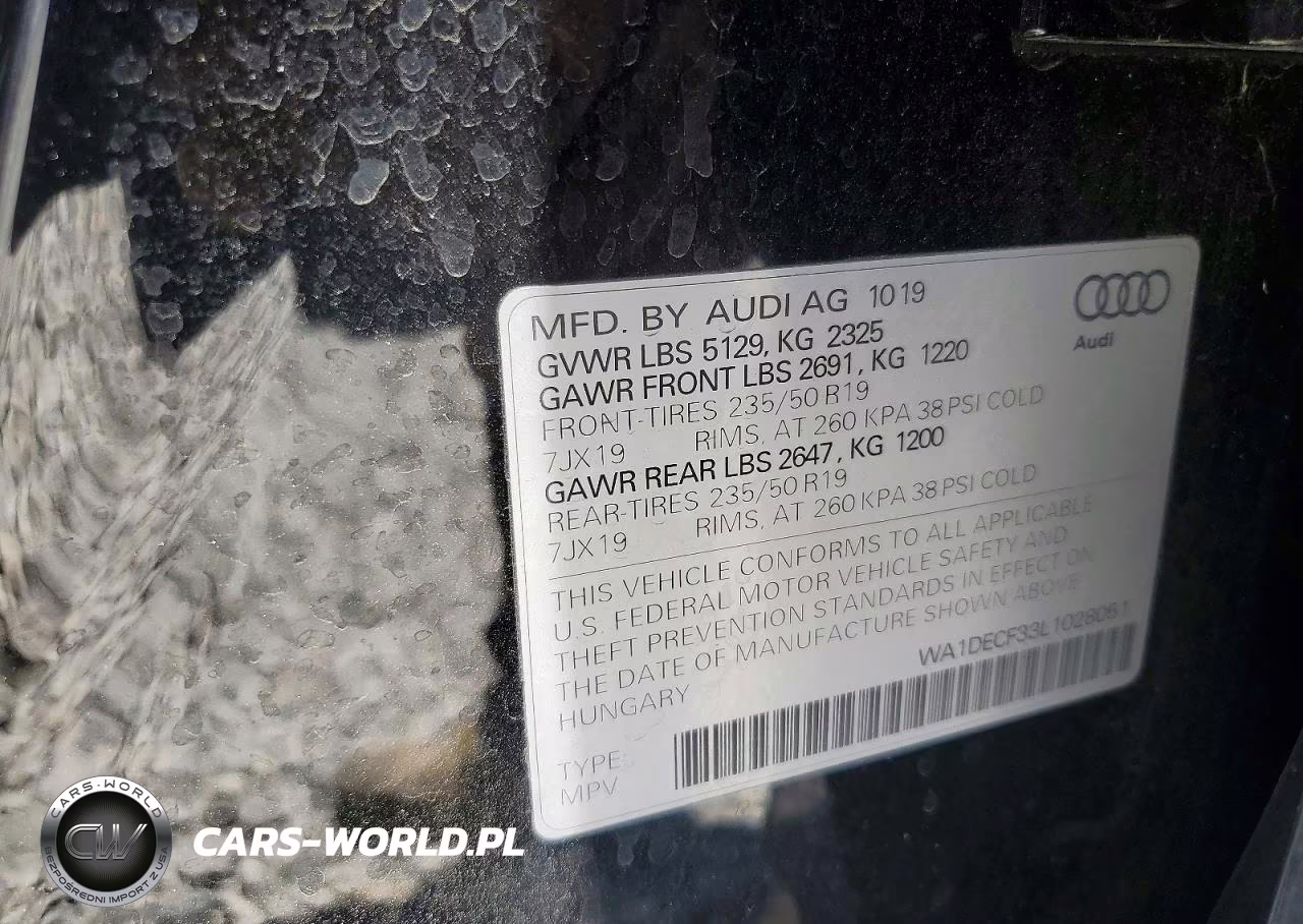 2020 Audi Q3 Premium S Line VIN:WA1DECF33L1028051 - 14
