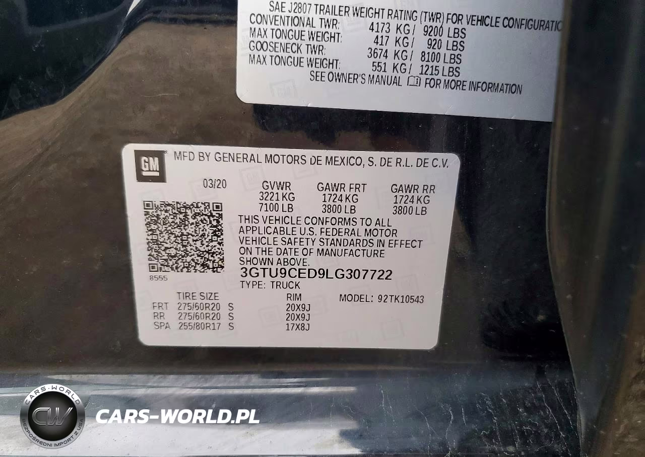 2020 GMC Sierra K1500 Elevation VIN:3GTU9CED9LG307722 - 12