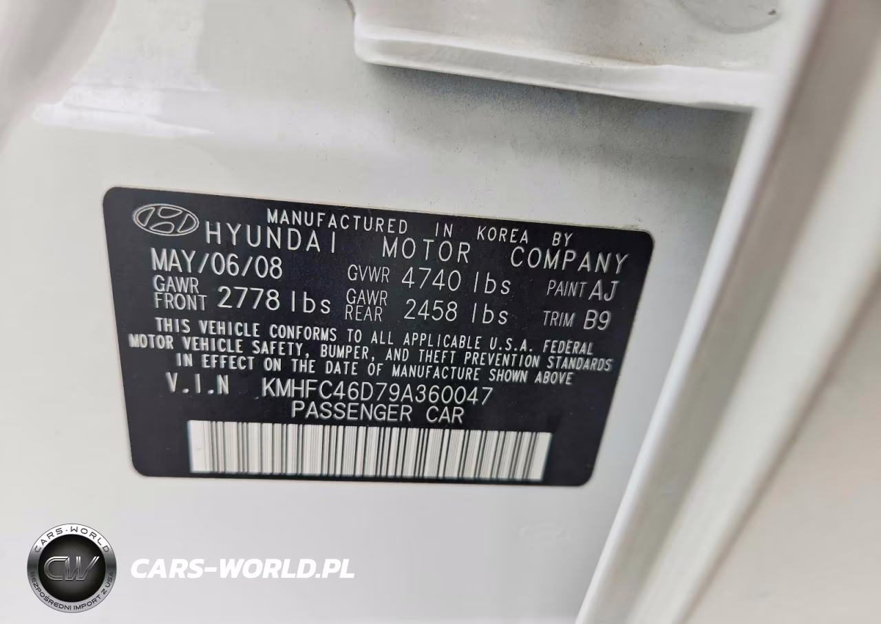 2009 Hyundai Azera Gls VIN:KMHFC46D79A360047 - 12