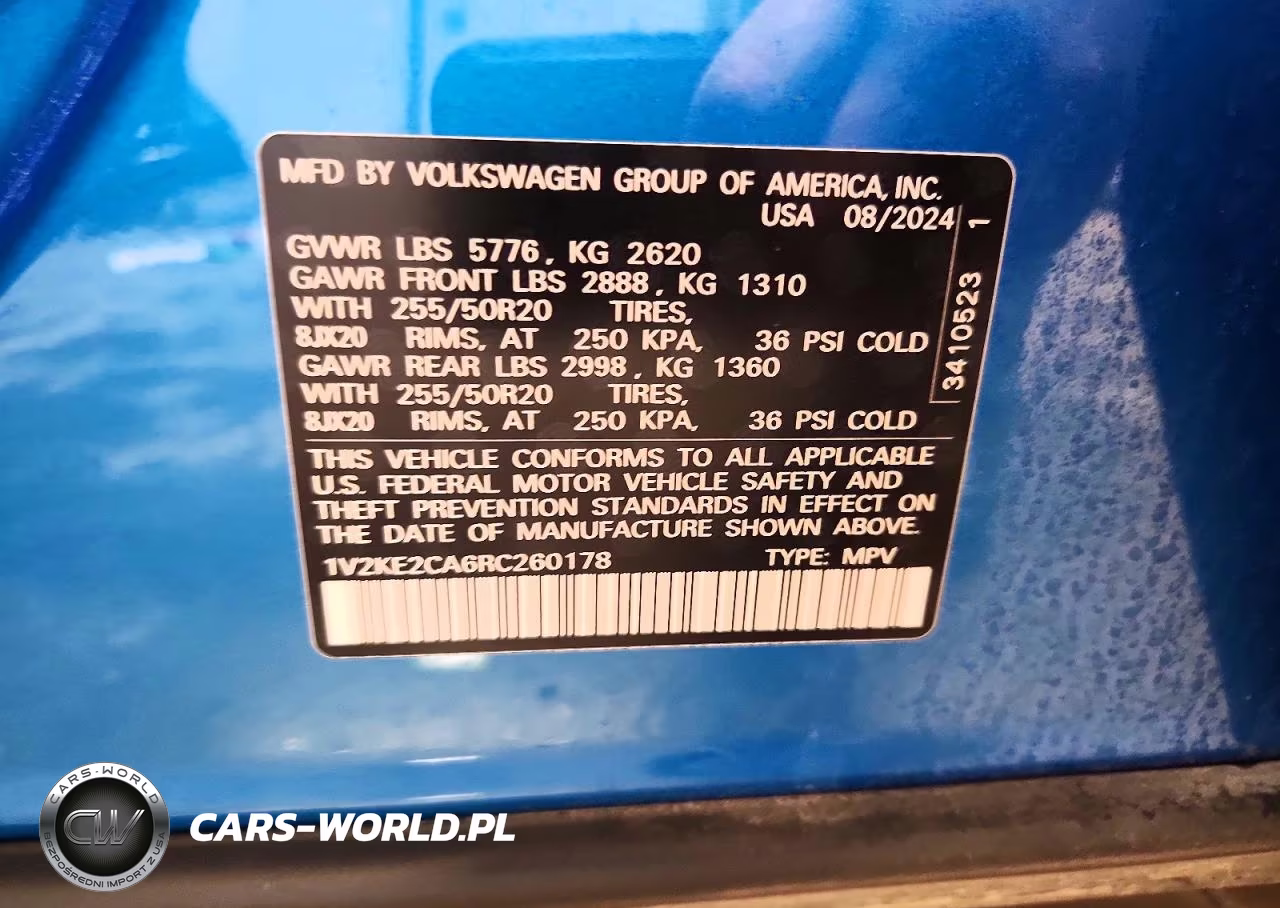 2024 Volkswagen Atlas Cross Sport Se VIN:1V2KE2CA6RC260178 - 12