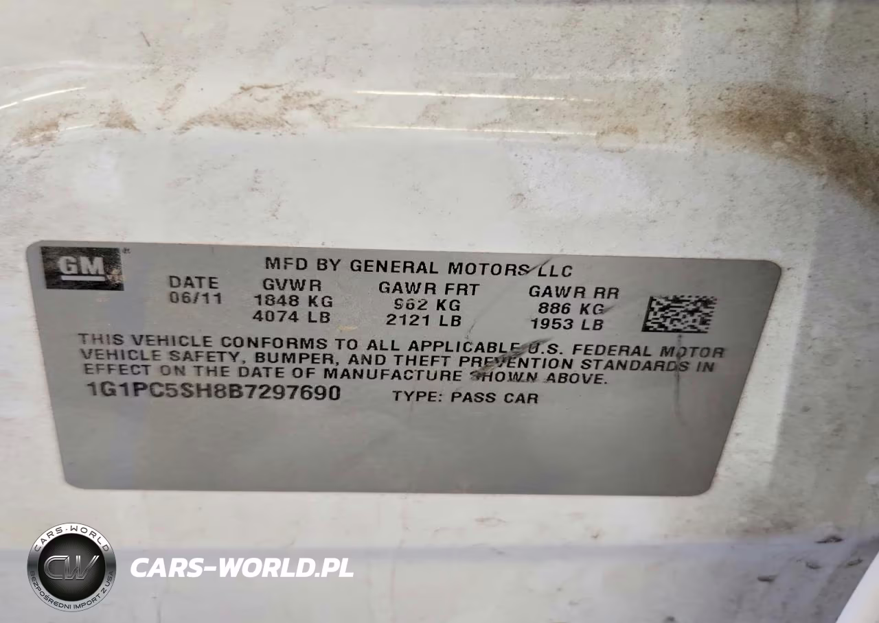 2011 Chevrolet Cruze Ls VIN:1G1PC5SH8B7297690 - 12