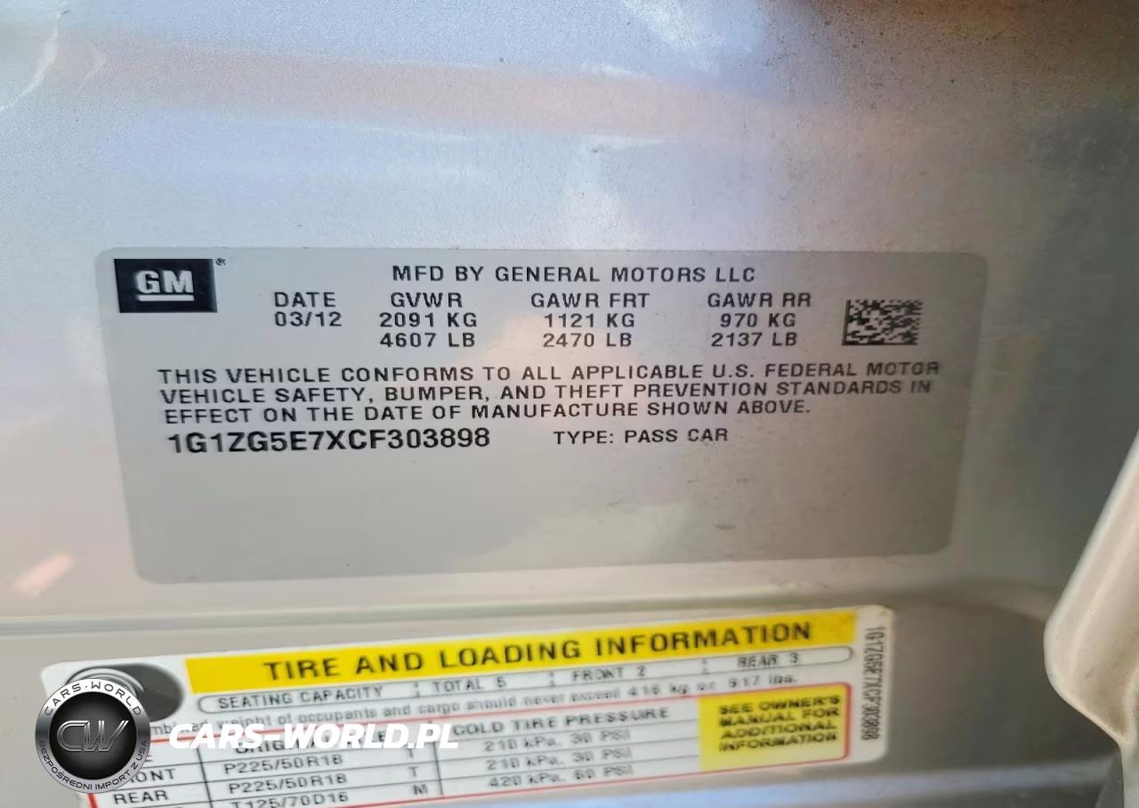 2012 Chevrolet Malibu Ltz VIN:1G1ZG5E7XCF303898 - 12