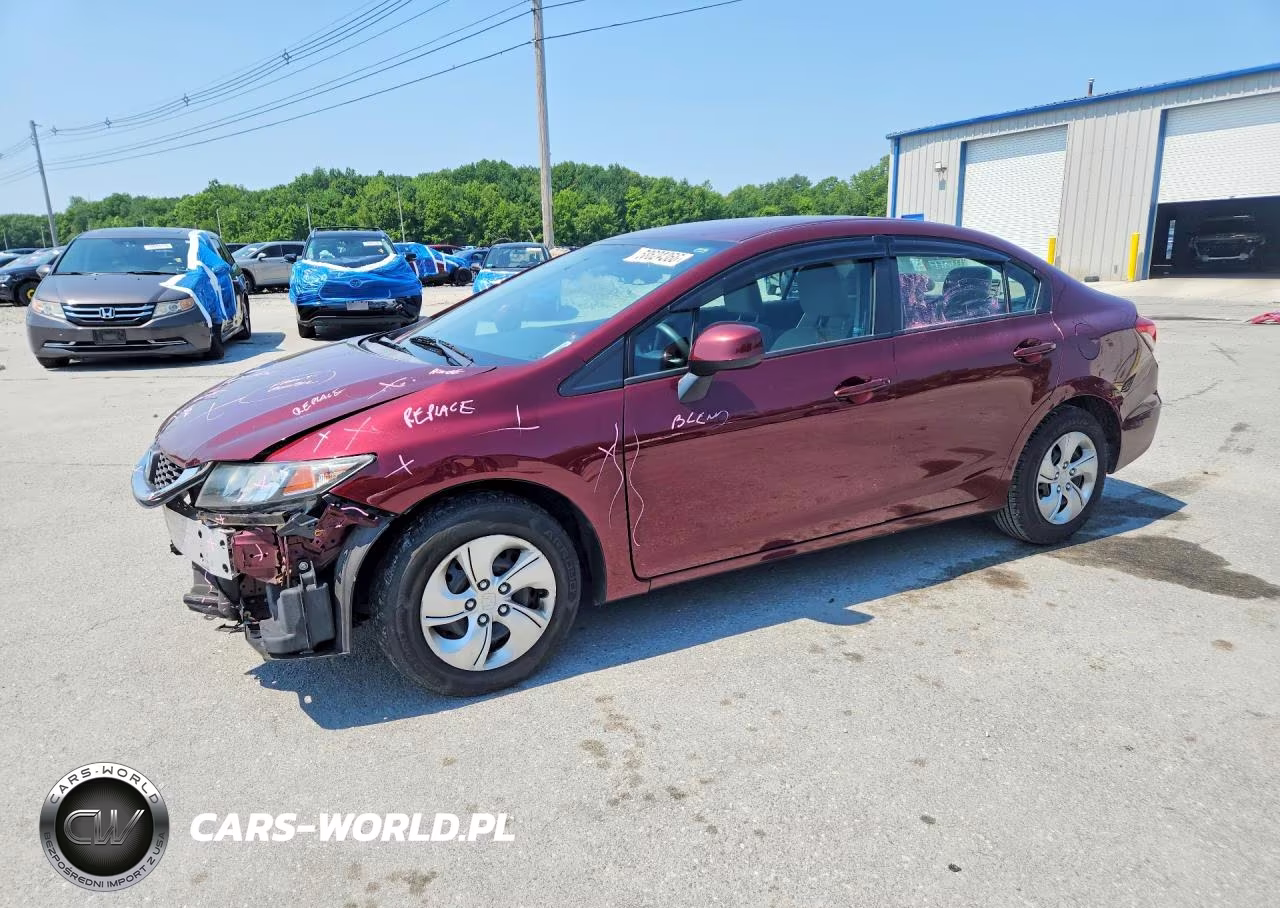 2013 Honda Civic Lx VIN:2HGFB2F5XDH586289 - 1