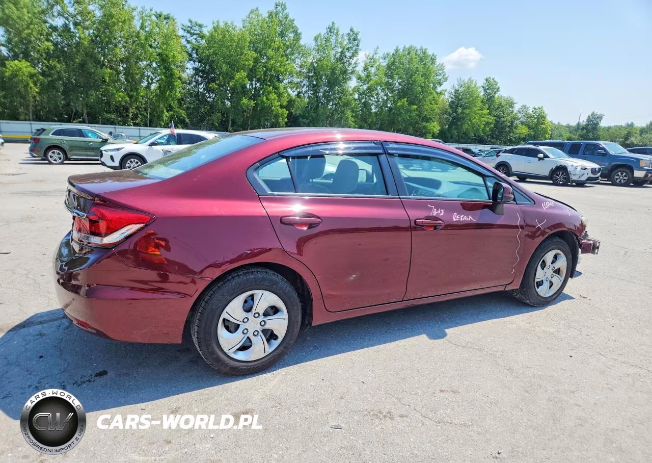 2013 Honda Civic Lx VIN:2HGFB2F5XDH586289 - 3