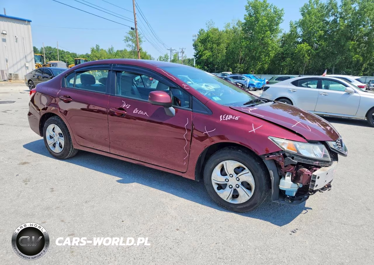 2013 Honda Civic Lx VIN:2HGFB2F5XDH586289 - 4