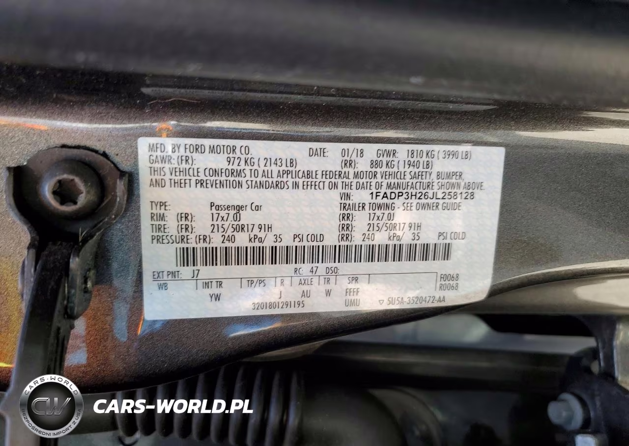 2018 Ford Focus Sel VIN:1FADP3H26JL258128 - 12