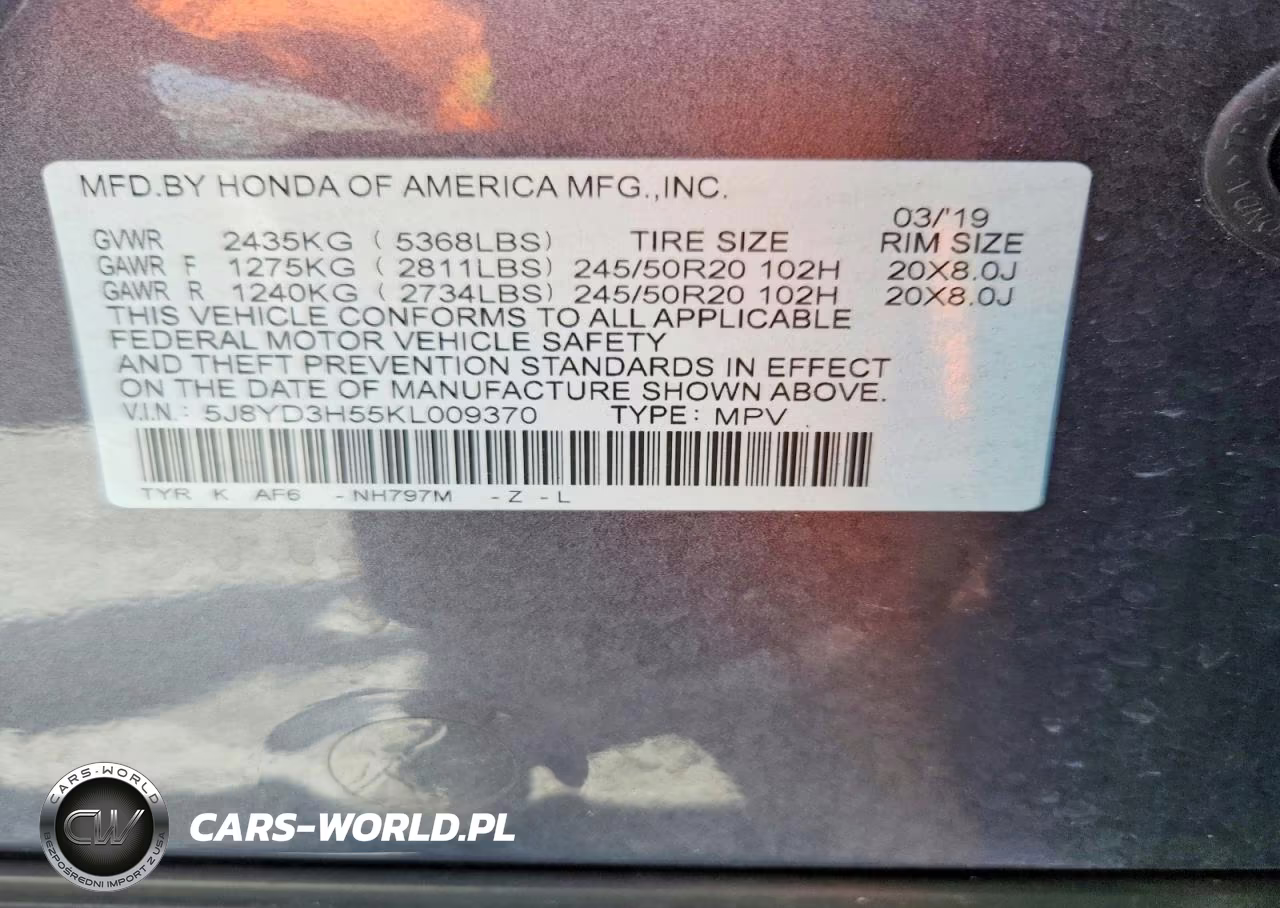 2019 Acura Mdx Technology VIN:5J8YD3H55KL009370 - 14