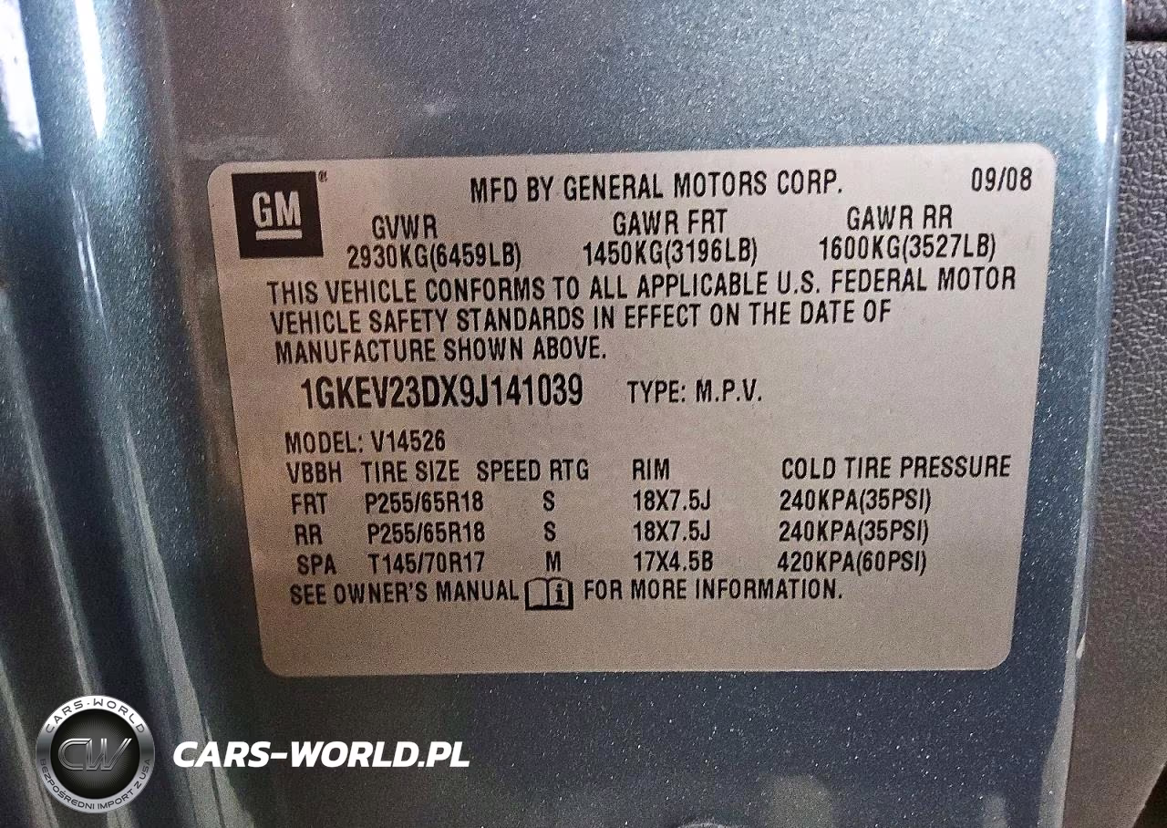 2009 GMC Acadia Slt-1 VIN:1GKEV23DX9J141039 - 12
