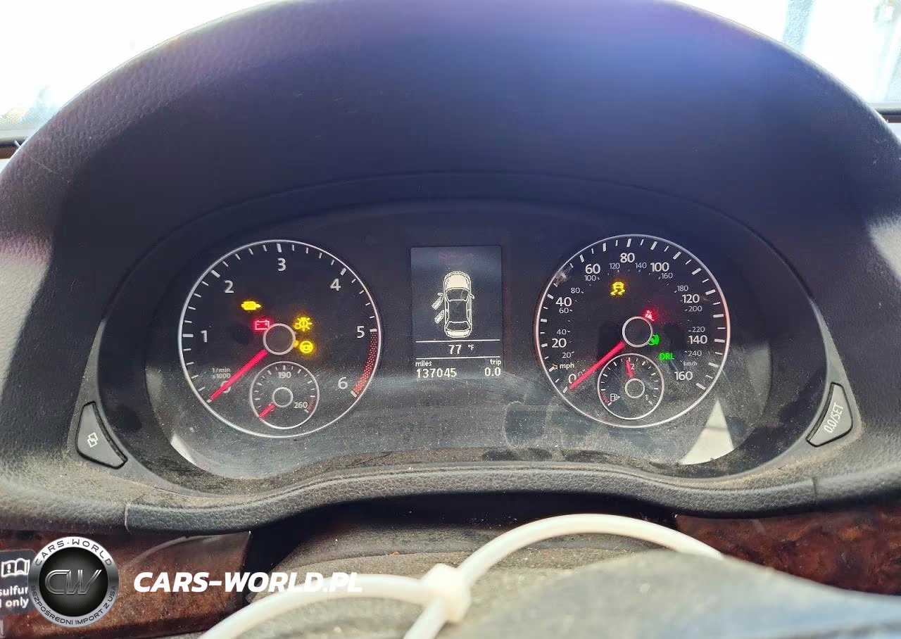 2012 Volkswagen Passat Sel VIN:1VWCN7A31CC041155 - 9