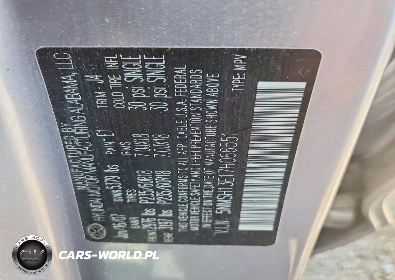 2007 Hyundai Santa Fe Se VIN:5NMSH13E17H066551 - 12