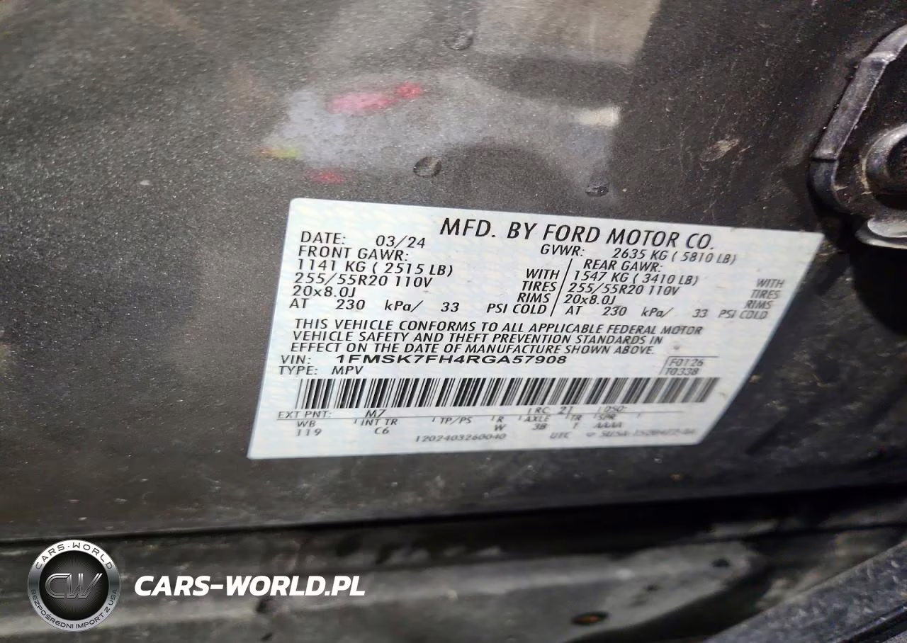2024 Ford Explorer Limited VIN:1FMSK7FH4RGA57908 - 14