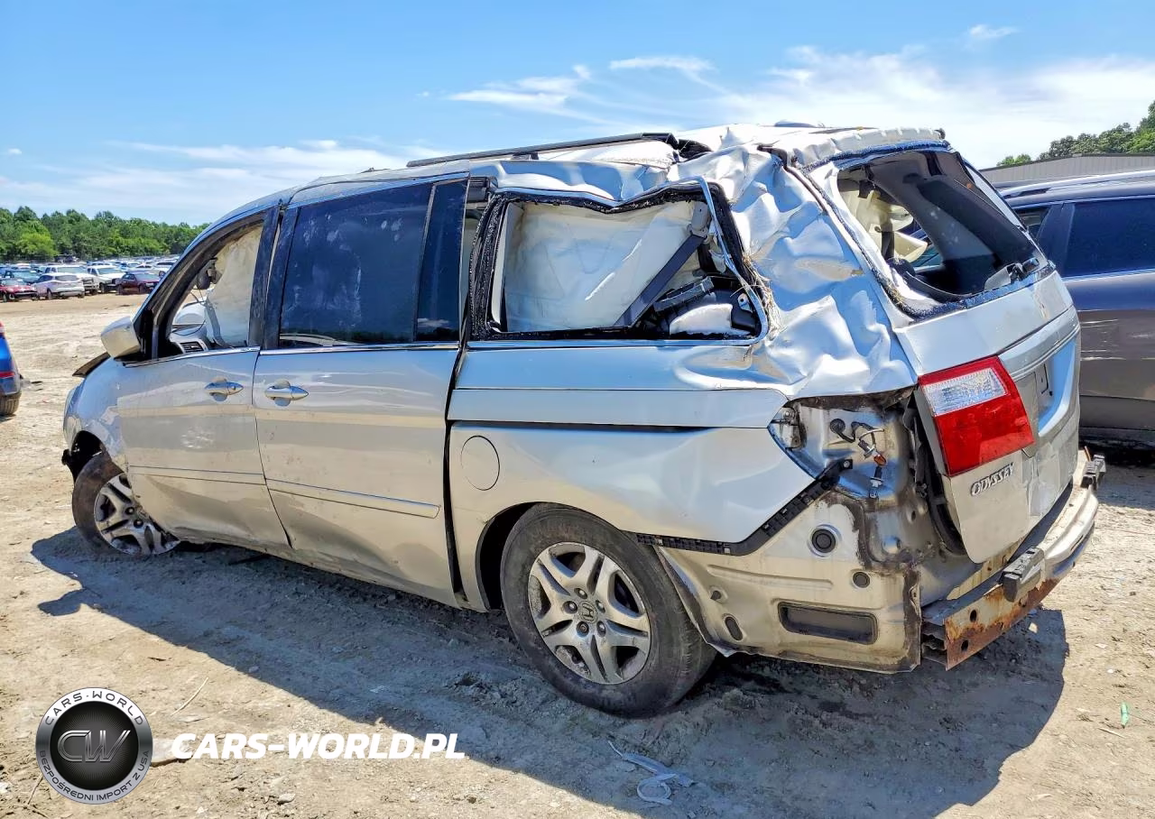 2007 Honda Odyssey Exl VIN:5FNRL38717B043338 - 2