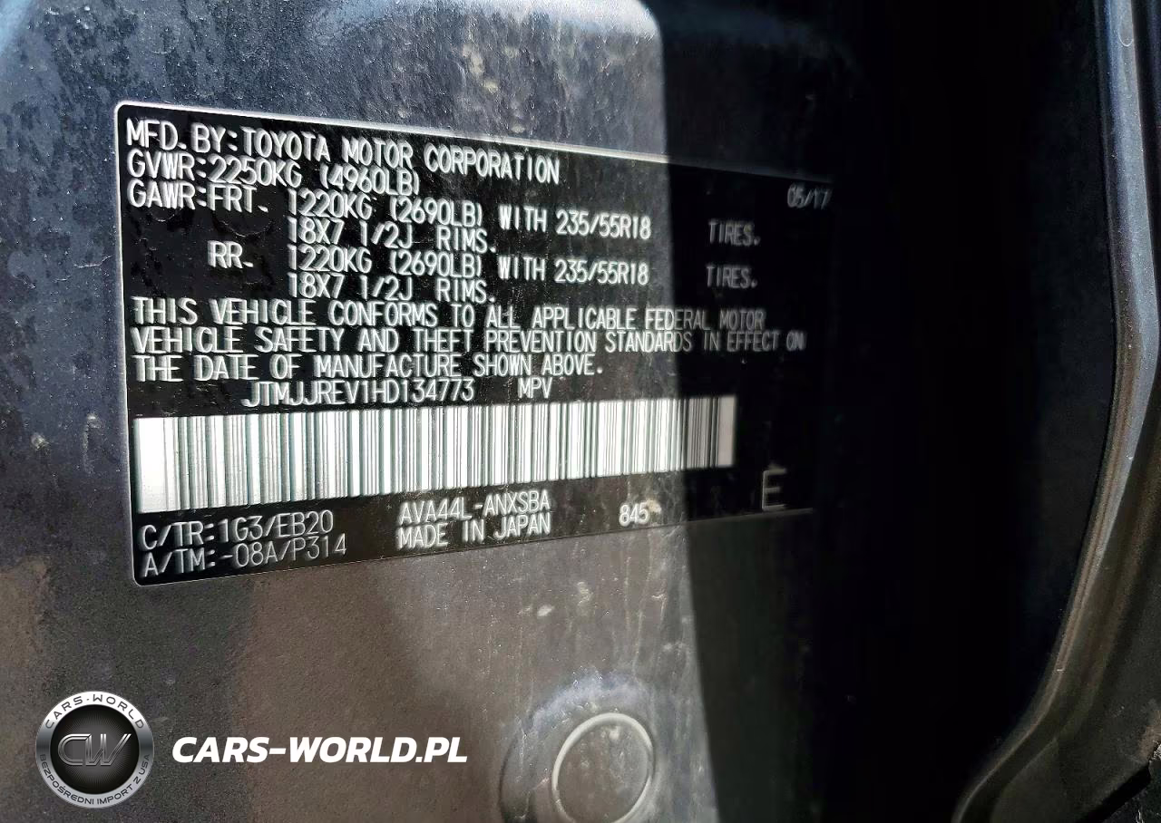 2017 Toyota Rav4 Hv Se VIN:JTMJJREV1HD134773 - 13
