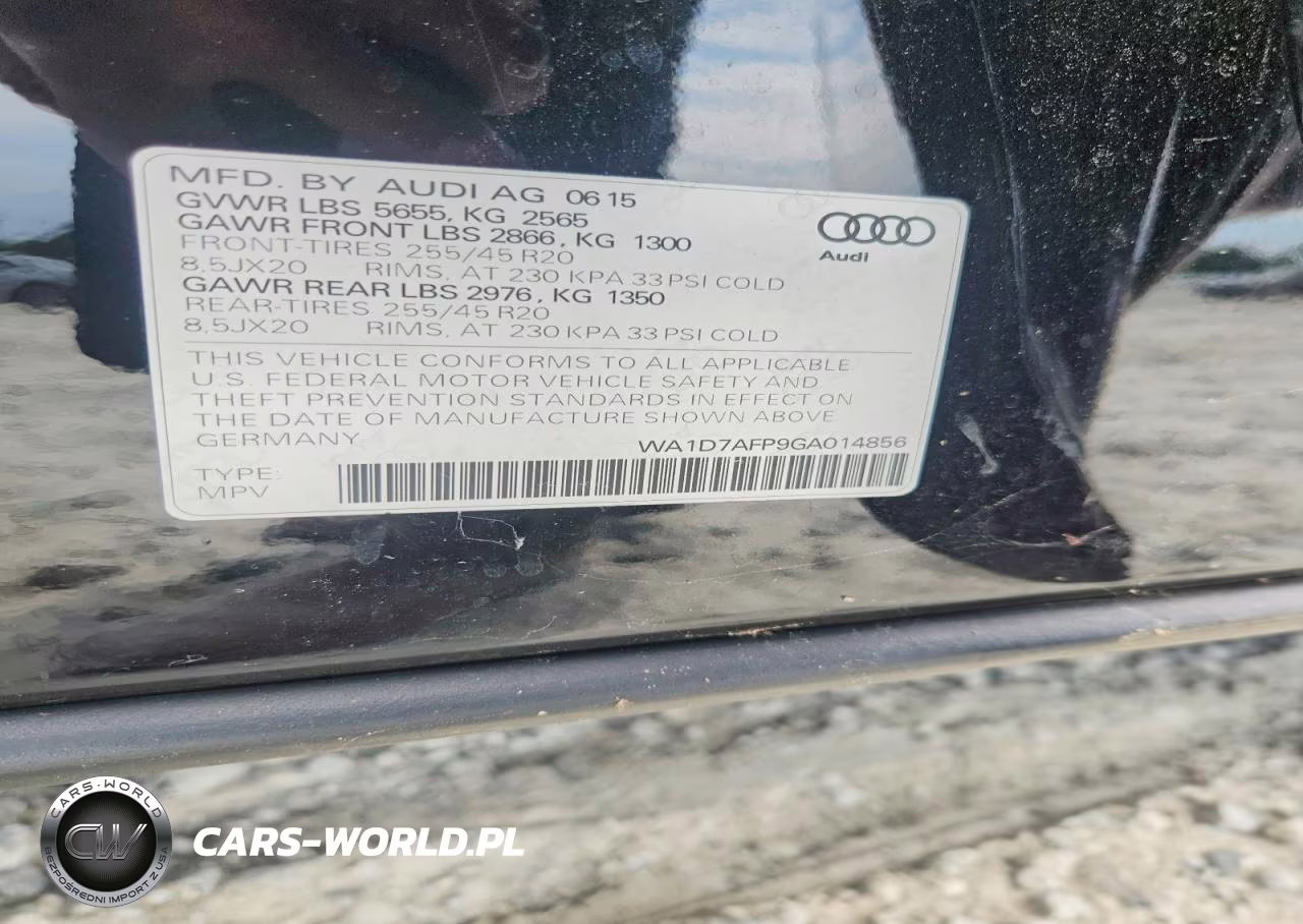 2016 Audi Q5 Premium Plus S-Line VIN:WA1D7AFP9GA014856 - 12