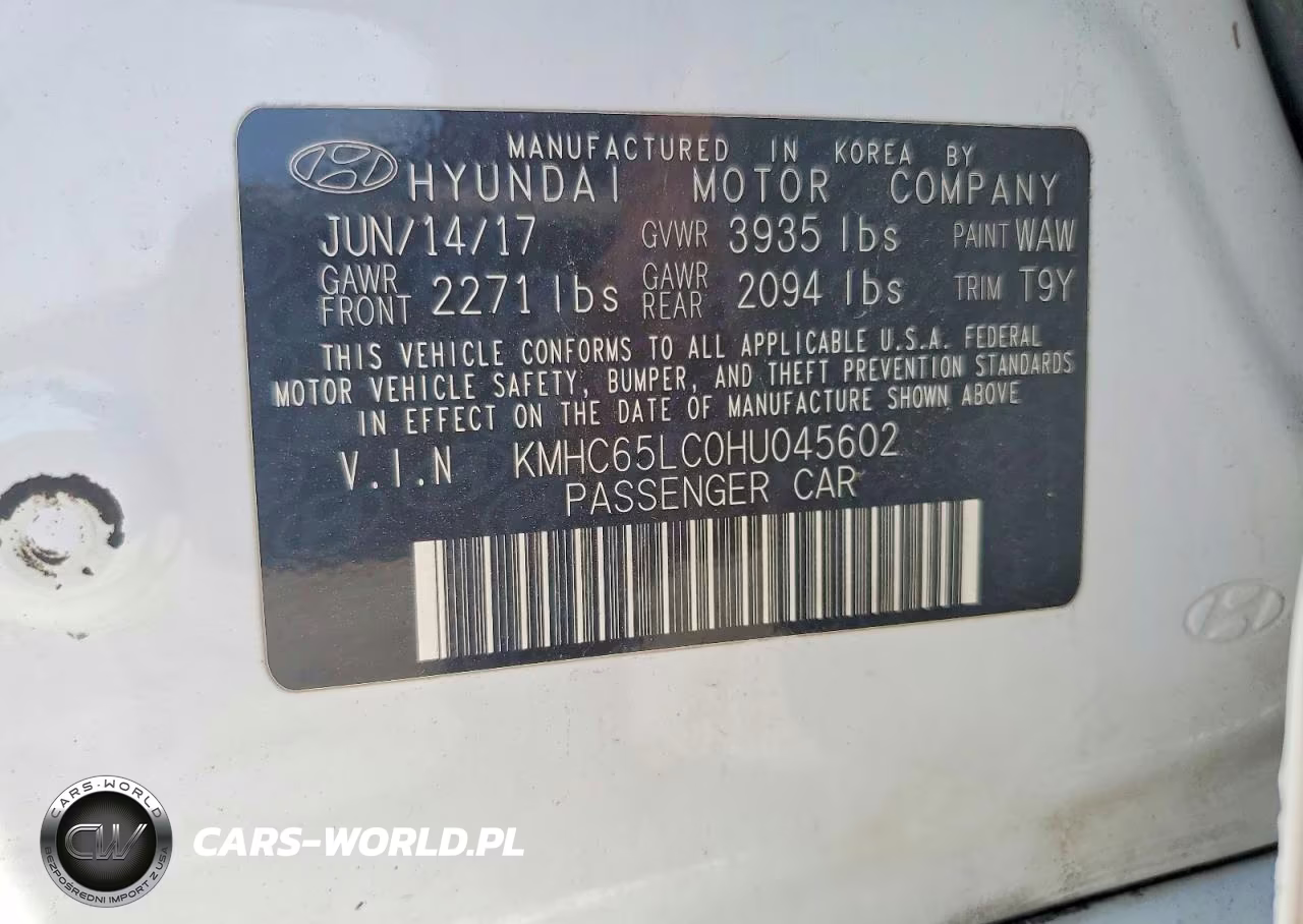 2017 Hyundai Ioniq Blue VIN:KMHC65LC0HU045602 - 12