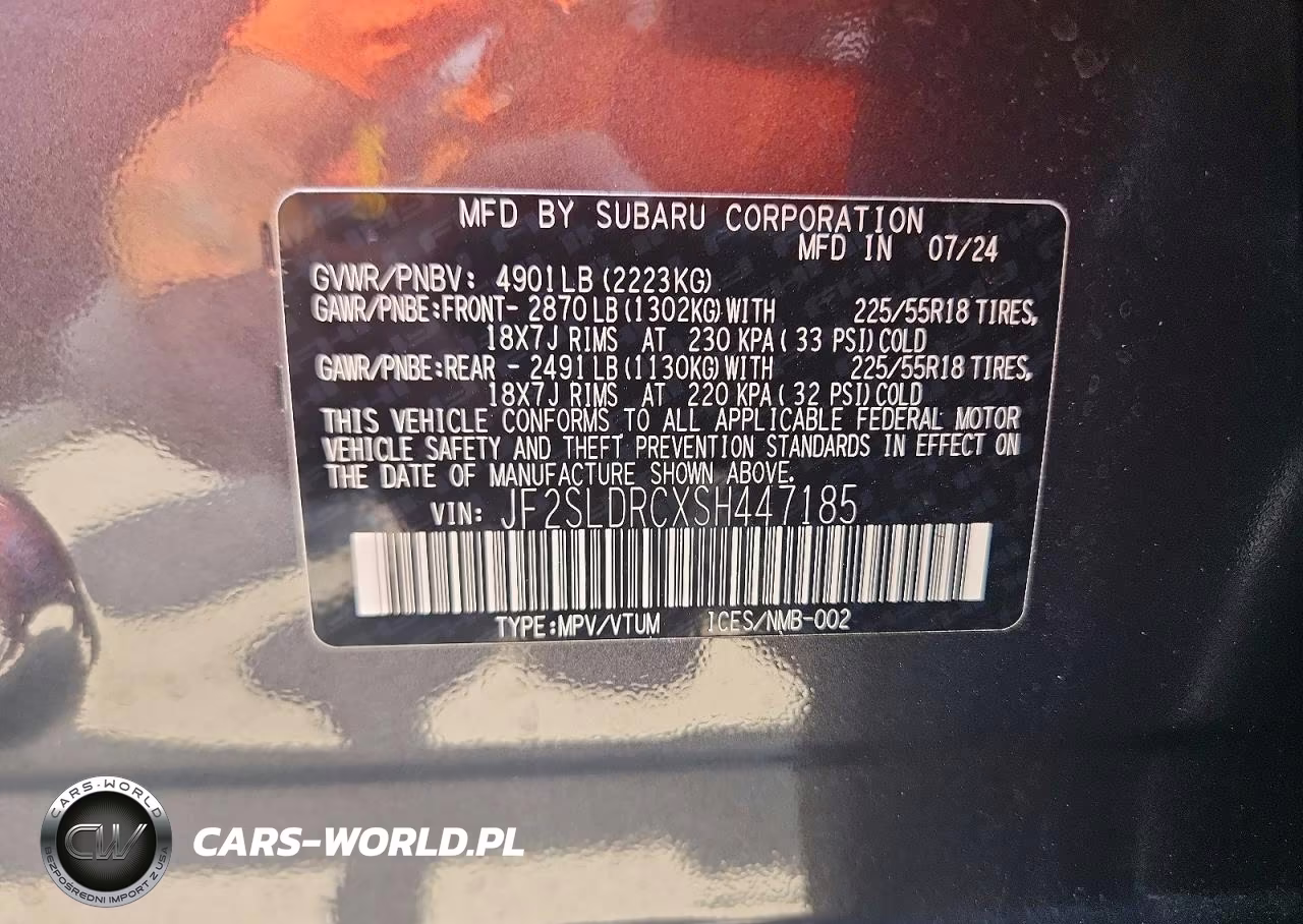 2025 Subaru Forester Limited VIN:JF2SLDRCXSH447185 - 13