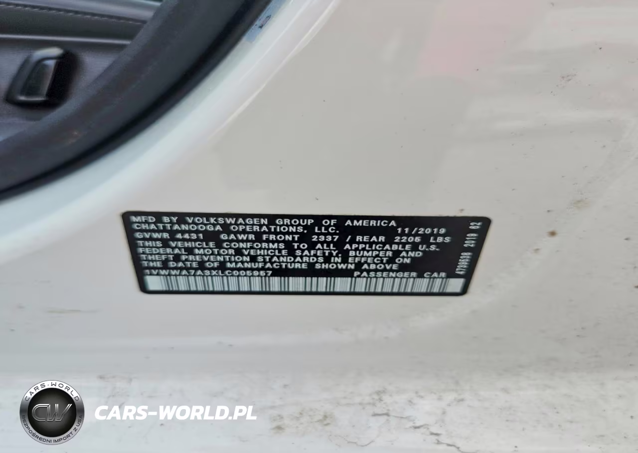 2020 Volkswagen Passat Se VIN:1VWWA7A3XLC005957 - 12