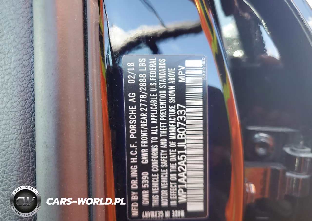 2018 Porsche Macan VIN:WP1AA2A51JLB07337 - 13