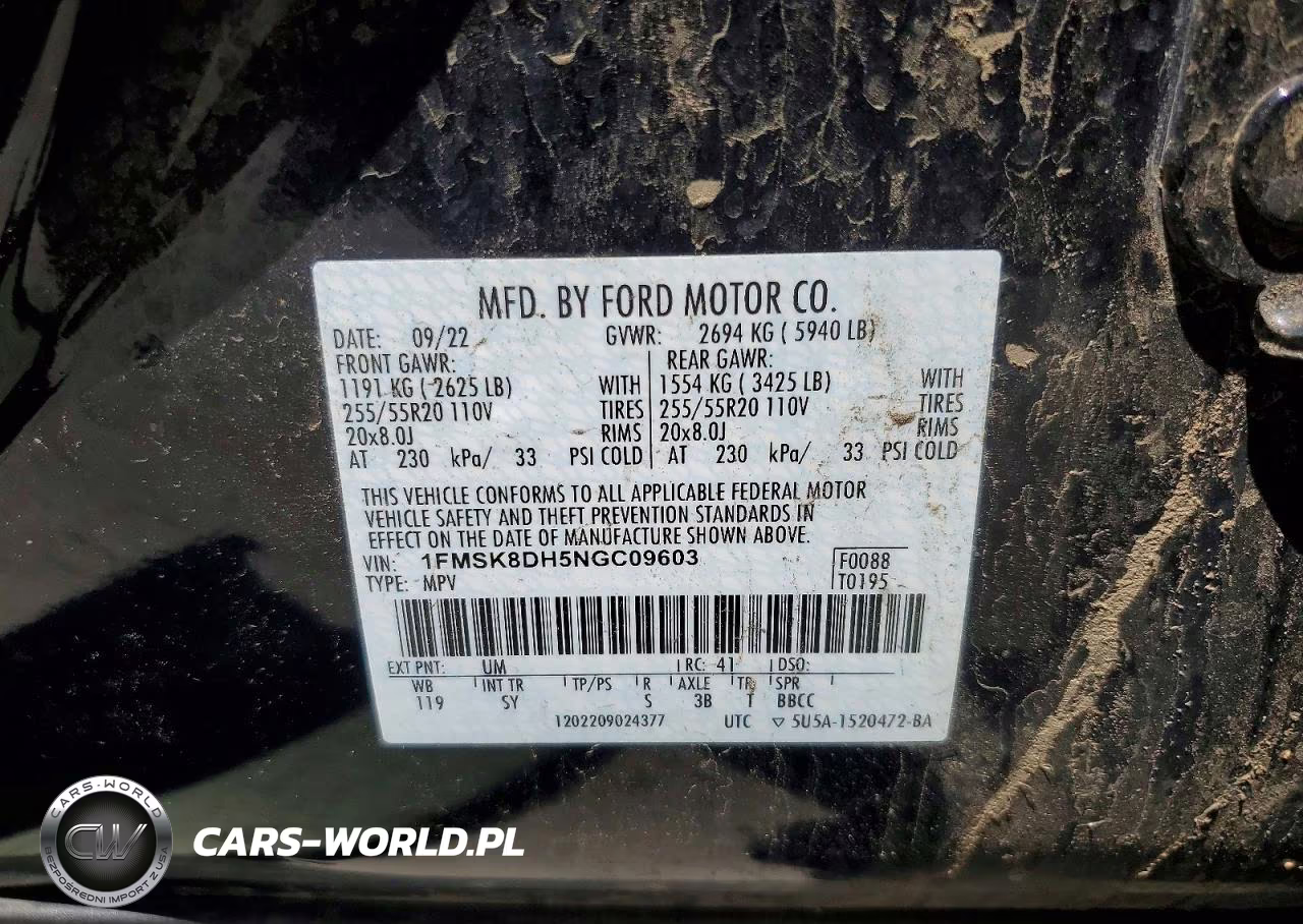 2022 Ford Explorer Xlt VIN:1FMSK8DH5NGC09603 - 13
