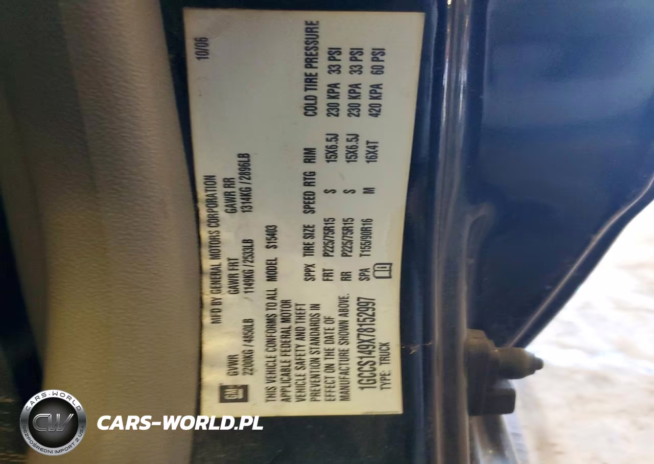 2007 Chevrolet Colorado VIN:1GCCS149X78152997 - 12