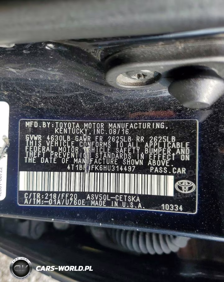 2017 Toyota Camry Se VIN:4T1BF1FK6HU314497 - 12