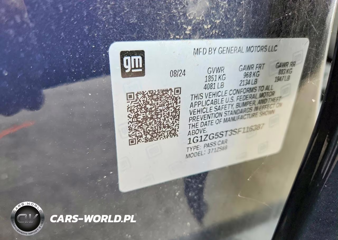 2025 Chevrolet Malibu Rs VIN:1G1ZG5ST3SF116387 - 13