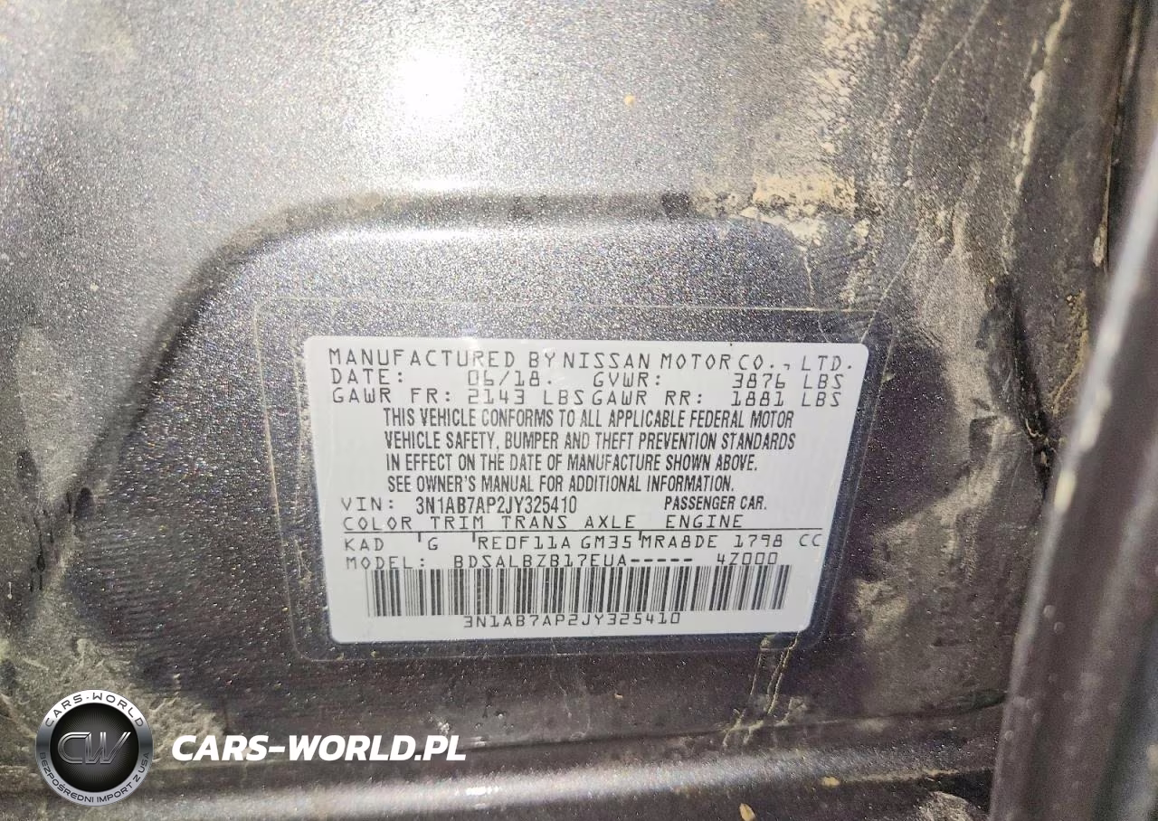 2018 Nissan Sentra S VIN:3N1AB7AP2JY325410 - 12