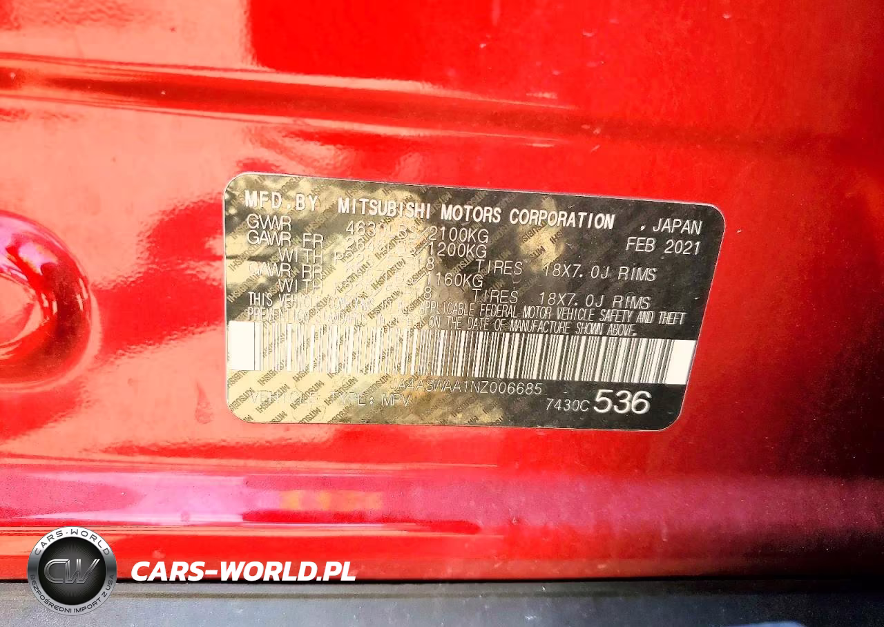 2022 Mitsubishi Eclipse Cross Se VIN:JA4ASWAA1NZ006685 - 13